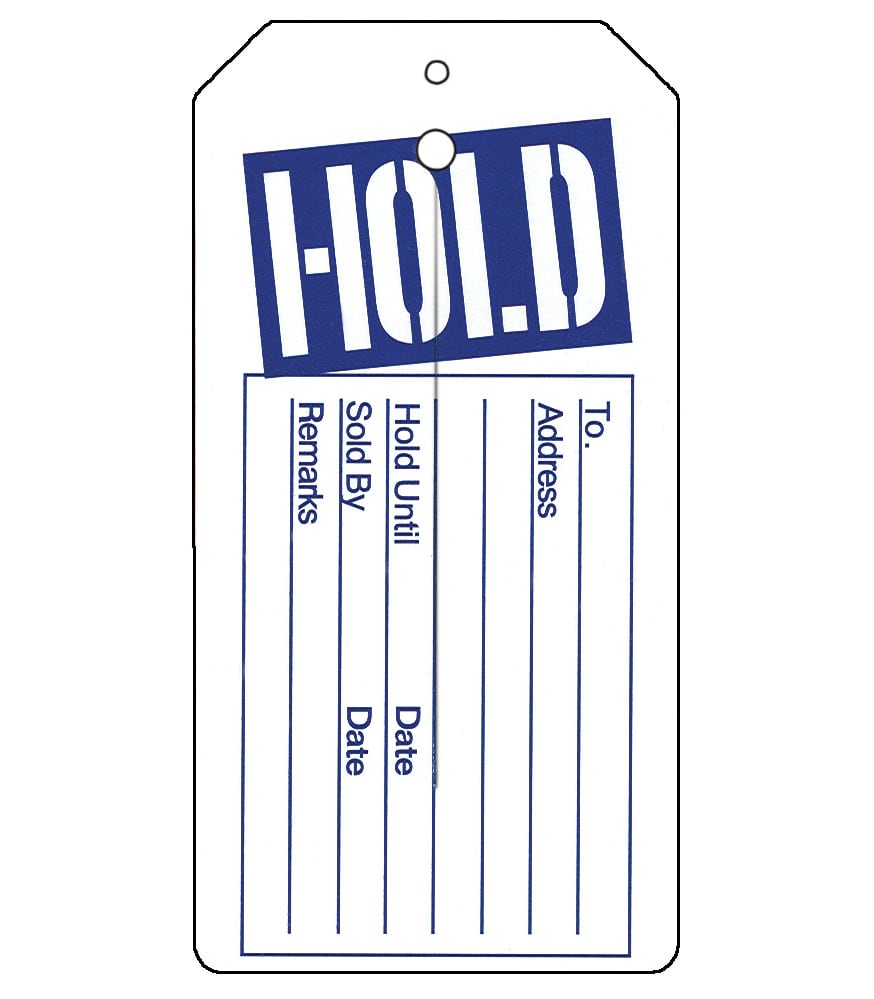 Hold Tag Unstrung Tags