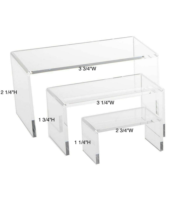 Set Of 3 Acrylic Riser (Small Set)