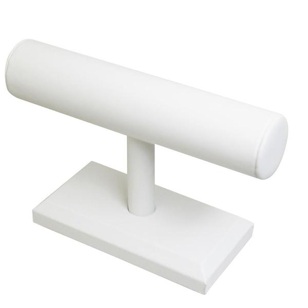 T-Bar 5"H - White Leatherette