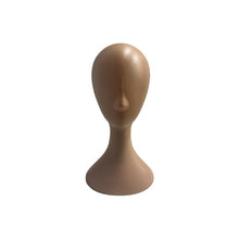 Plastic Head Display - Khaki/Brown