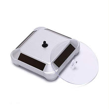 360 Rotating Display Stand Solar Powered Jewelry UV Light Curing Turntable