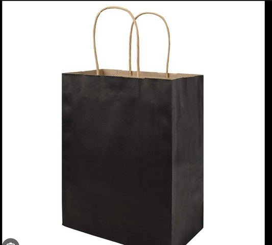 Gift Bags W/Handle BLACK