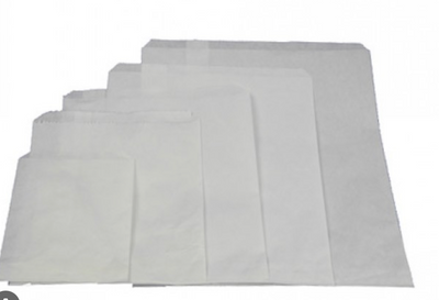 White Plain Print Paper Gift Bags
