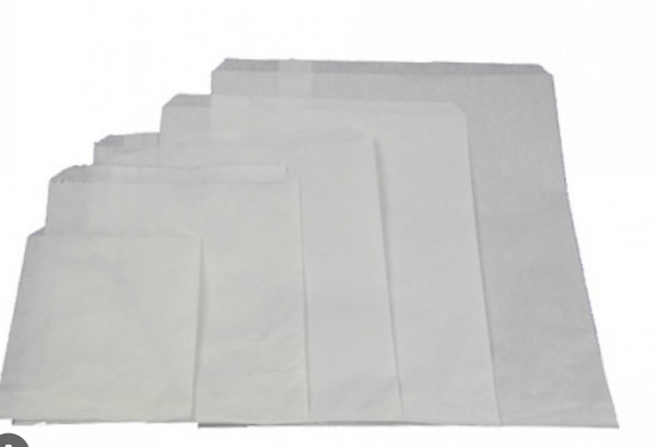 White Plain Print Paper Gift Bags