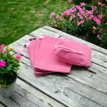 Pink Velvet Pouches Little Drawstring Gift Bags