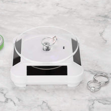 360 Rotating Display Stand Solar Powered Jewelry UV Light Curing Turntable