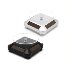 360 Rotating Display Stand Solar Powered Jewelry UV Light Curing Turntable