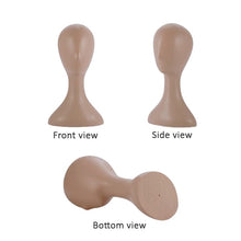 Plastic Head Display - Khaki/Brown