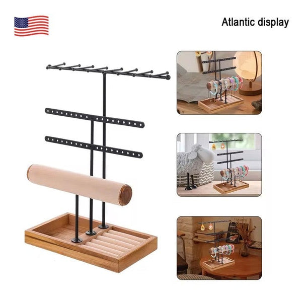 Jewelry Storage Organizer Rack w/ T-bar