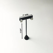 T Earring Stand - Black Velvet