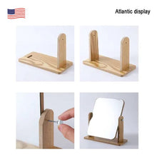 Mirror Desktop Wooden Vanity Mirror, Dressing Table Home, Beauty Female Dormitory Large Desktop Mirror