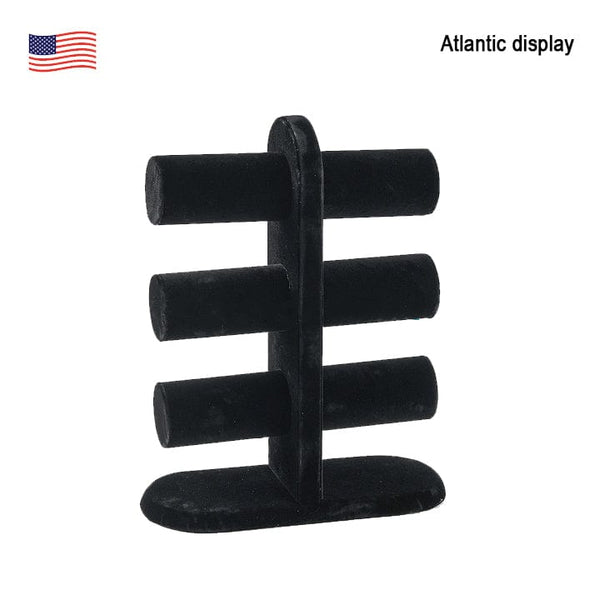 3-Tier velvet Jewelry Display Stand Bracelet Necklace Watch Chain Countertop
