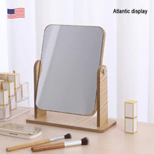 Mirror Desktop Wooden Vanity Mirror, Dressing Table Home, Beauty Female Dormitory Large Desktop Mirror