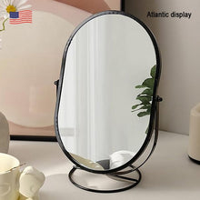 Desktop Stand Mirror Freestanding Multipurpose Vanity Round Mirror
