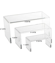 Set Of 3 Acrylic Riser (Small Set)