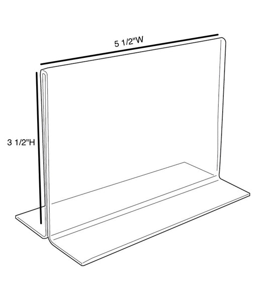 Acrylic Sign Holder 5 1/2" x 3 1/2"H