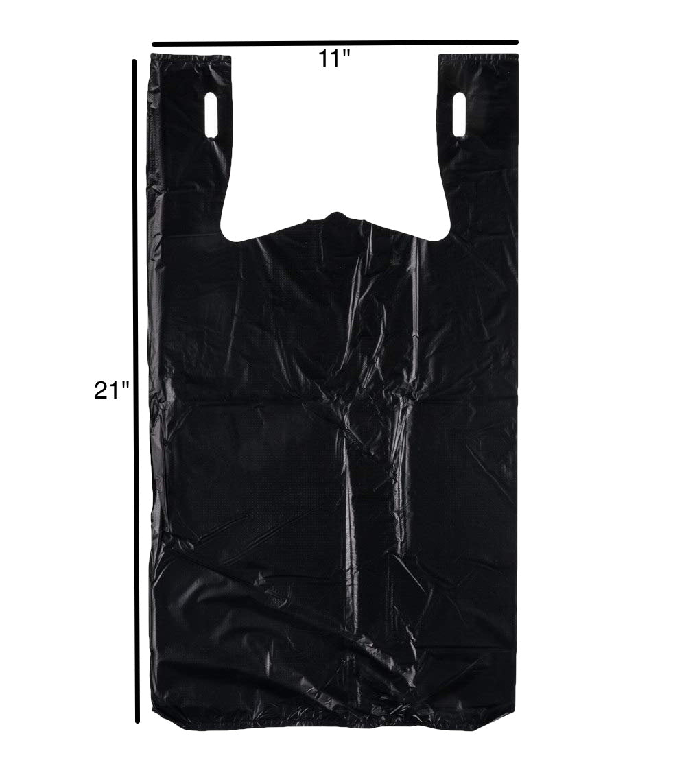 Black T-Shirt Bags 11 x 21