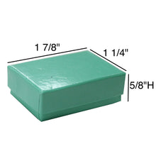 Teal Blue Cotton Filled Gift Boxes Jewelry
