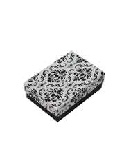 Damask Print Cotton Filled Gift Boxes Jewelry