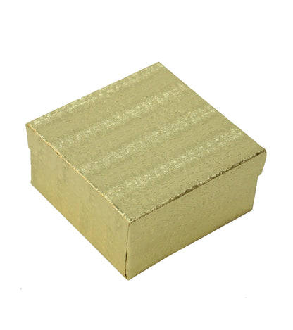 Gold Color Cotton Filled Gift Boxes Jewelry