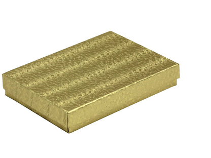 Gold Color Cotton Filled Gift Boxes Jewelry