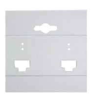 White Hanging Earring Card