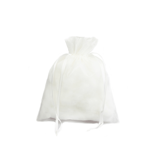 Organza Pouch - White